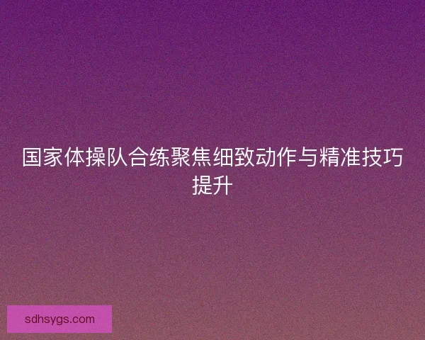 国家体操队合练聚焦细致动作与精准技巧提升